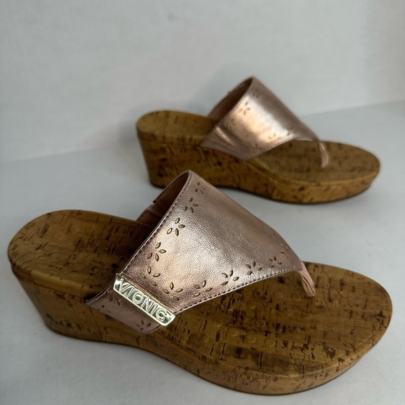 VIONIC Women's Anitra Wedge Sandals Platform Orthotic Arch Support Size 7 - Picture 2 of 13